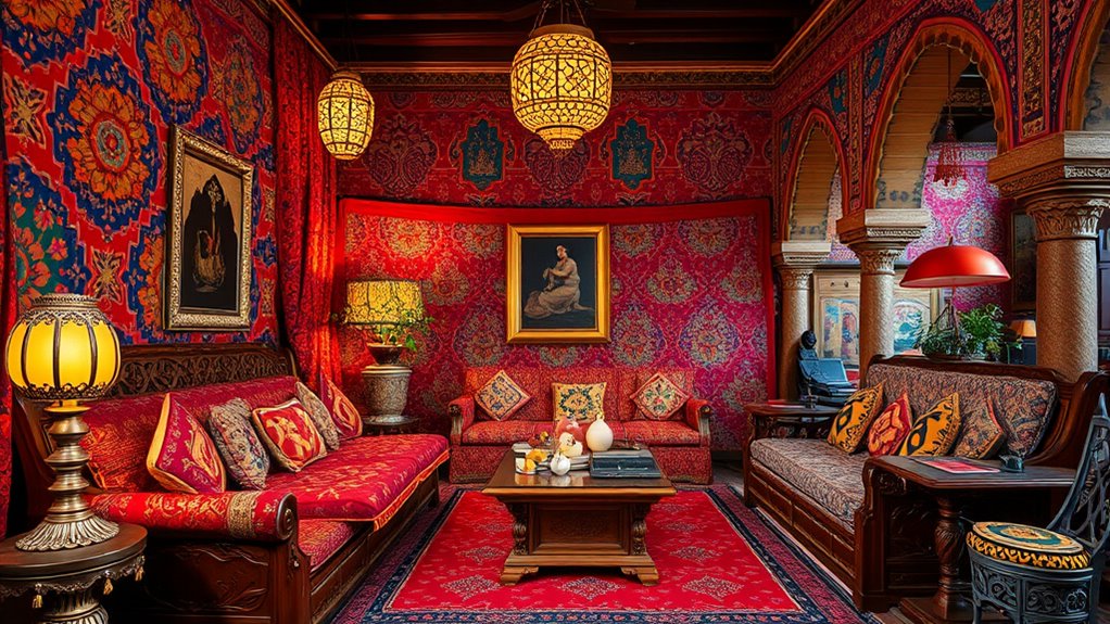 vibrant textiles and patterns