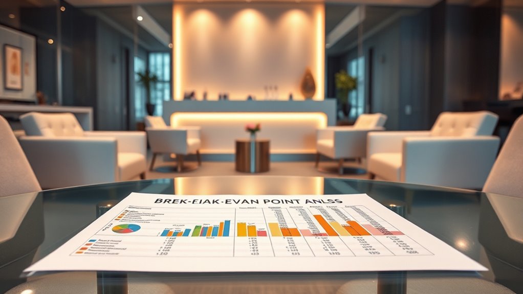 calculate salon break even point