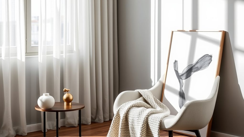 create a minimal decor collection