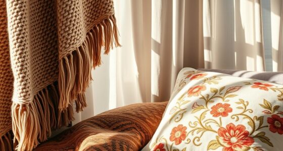 layering textiles for coziness
