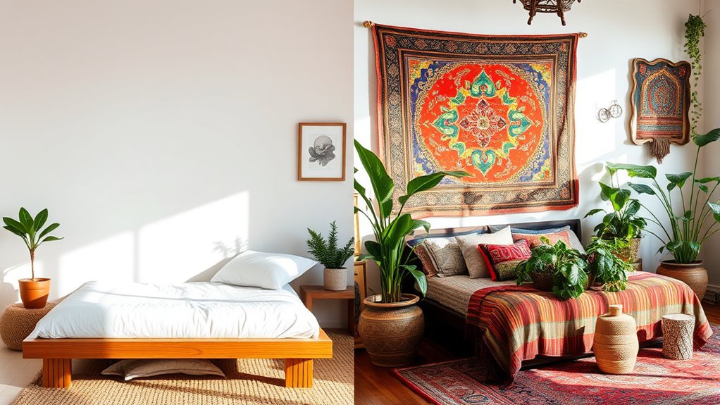 minimalist versus maximalist boho