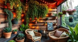 pallet balcony garden diy