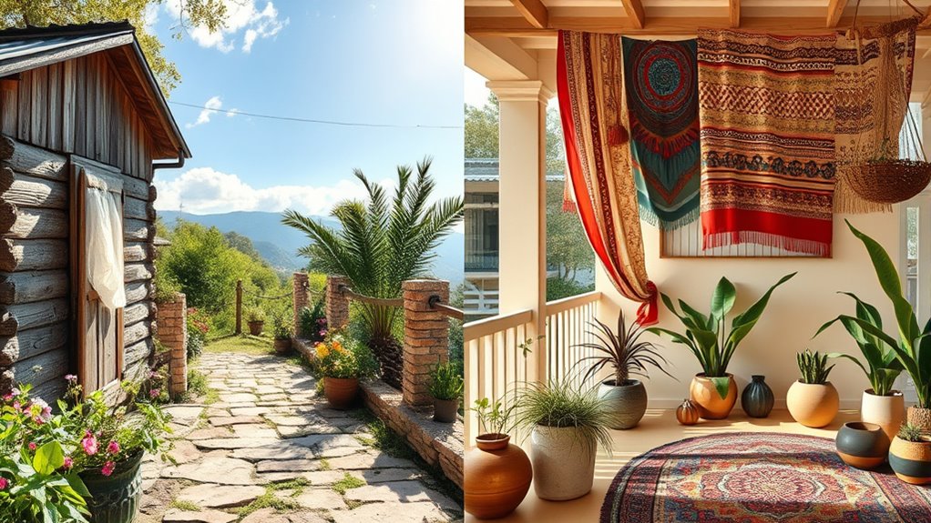 style comparison cottagecore versus boho