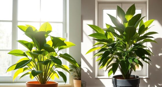 sunlight direction influences plant vitality
