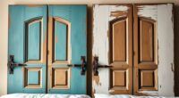 transforming doors into headboards