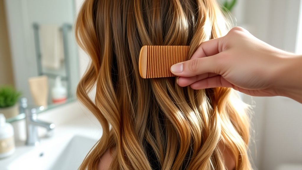 adjust detangling frequency as needed