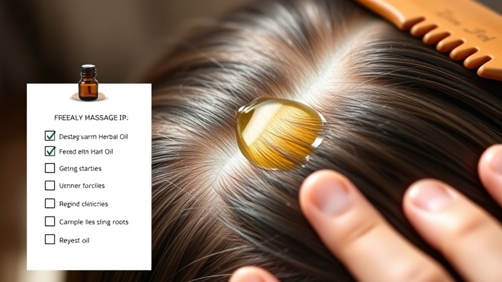 gentle circular scalp massage