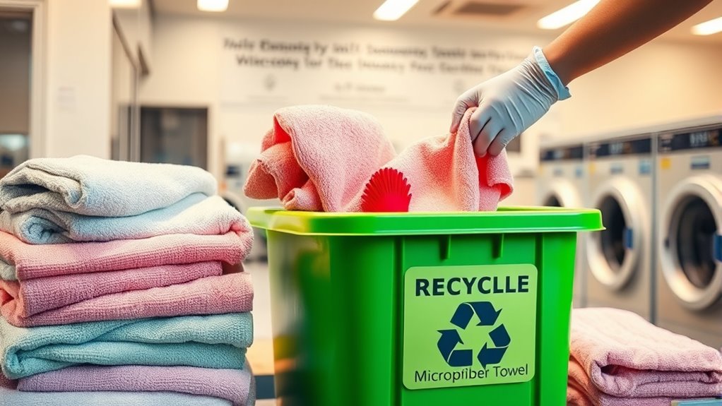 recycle old microfiber towels