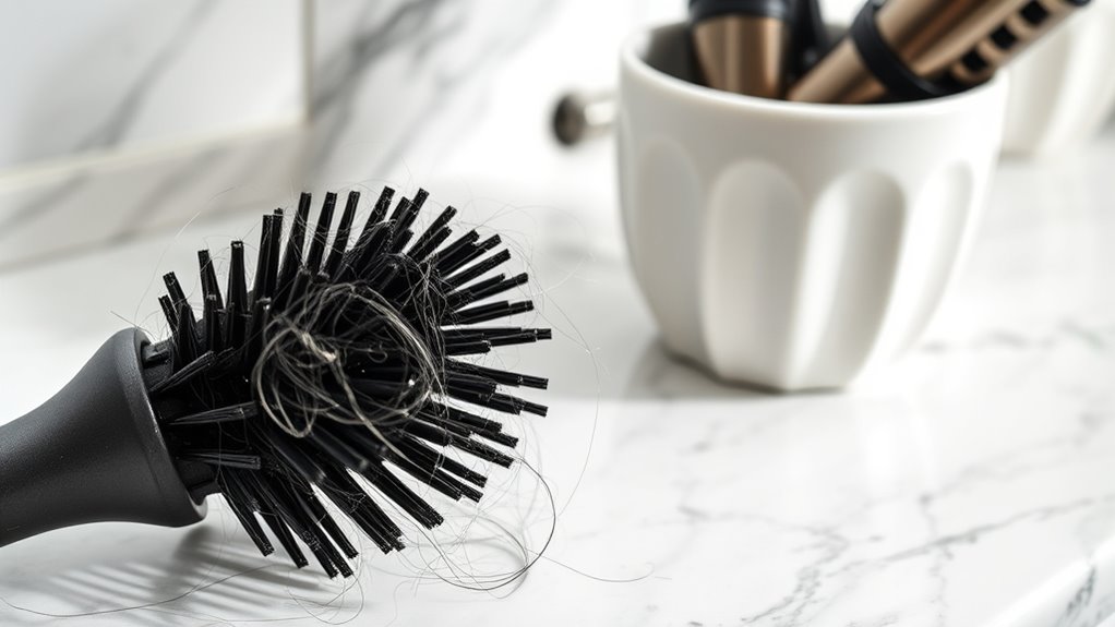 signs of hair tool contamination