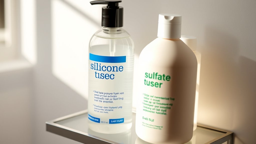 silicones smooth sulfates cleanse