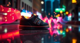 skateboard shoe with music