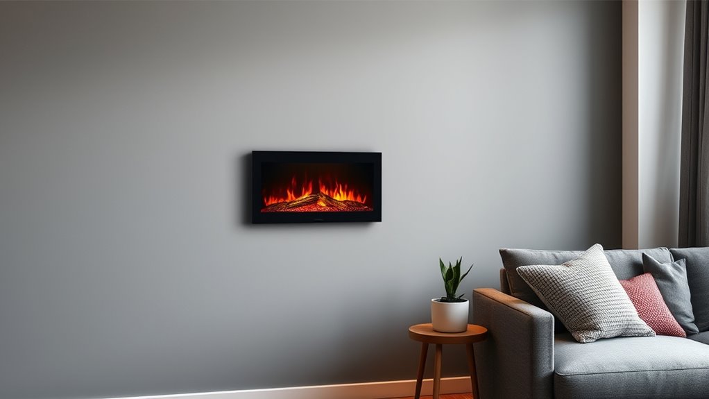 apartment friendly electric fireplace features