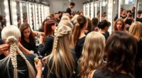 backstage fashion week hairstyles