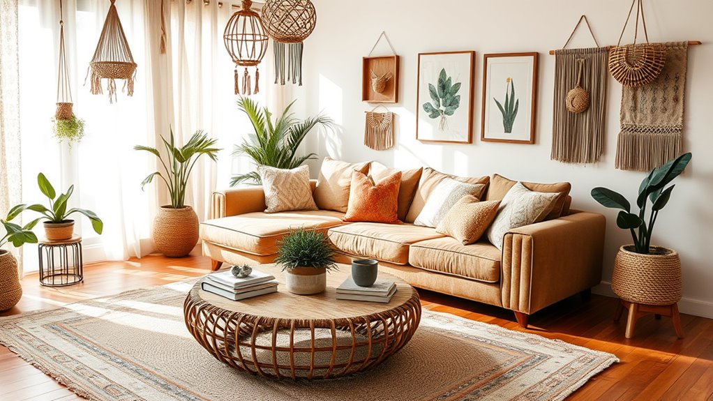 bohemian living room decor