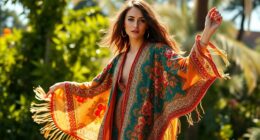 boho kimono duster styling