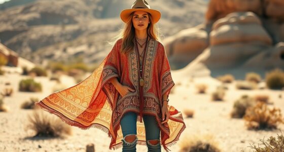 boho ponchos and capes