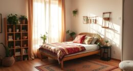 compact boho studio decor