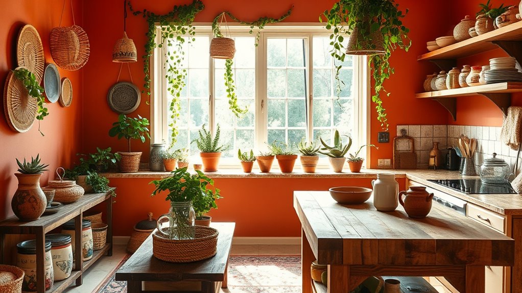 cozy boho kitchen decor