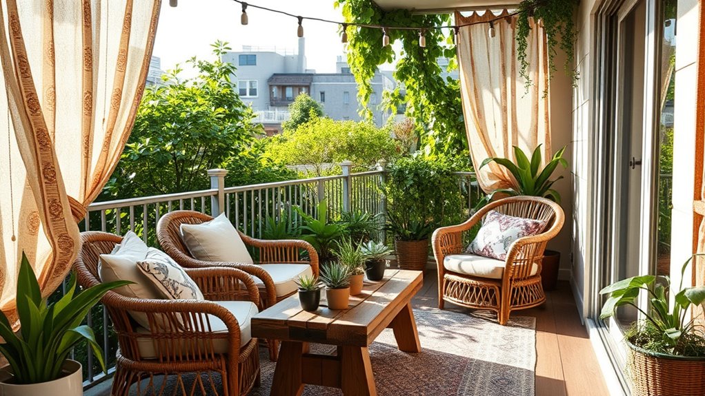 create cozy boho outdoor retreat