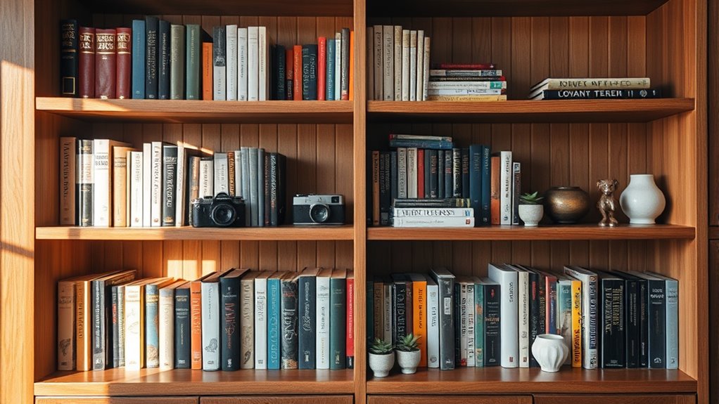 decorative bookshelf arrangement ideas