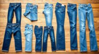 denim fit and leg styles