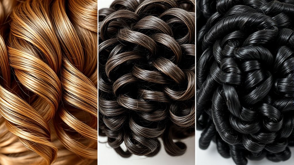 different curl pattern types