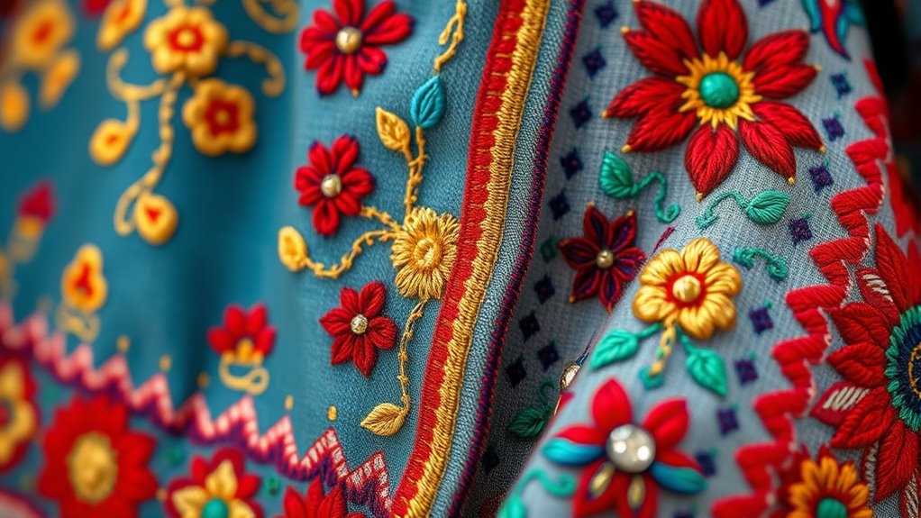 embroidery transforms clothing creatively
