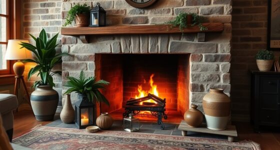 fireplace focal point decor