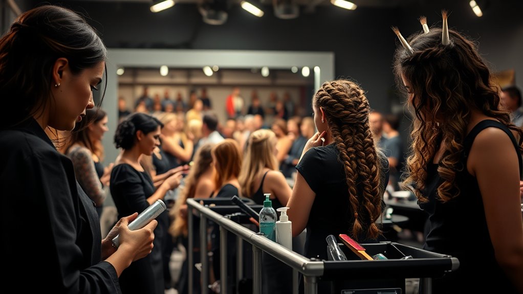 hair continuity and styling