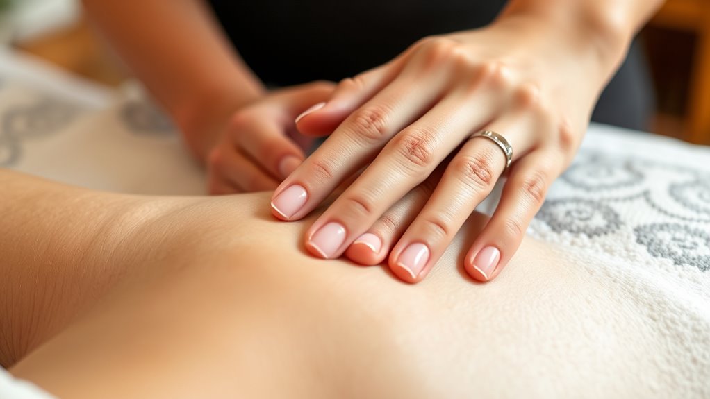 hand massage for nails