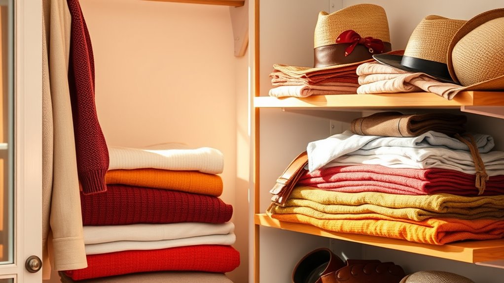 layered coordinated seasonal wardrobe