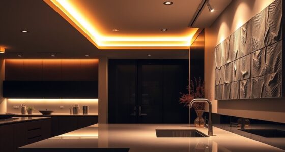 layered home lighting design