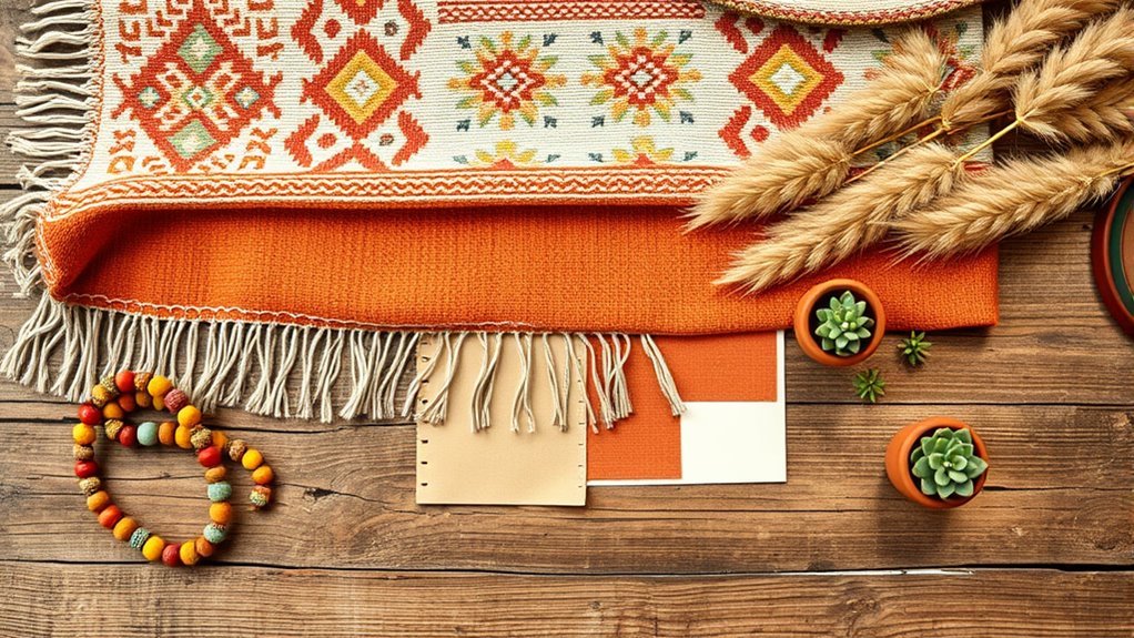 layered textures and colors