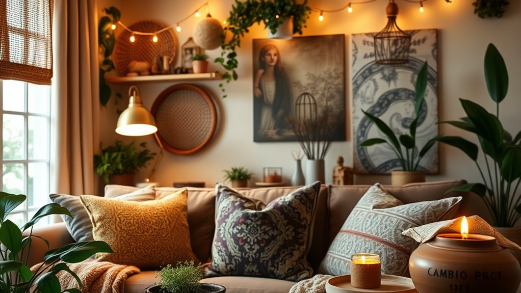 layered warm ambient lighting