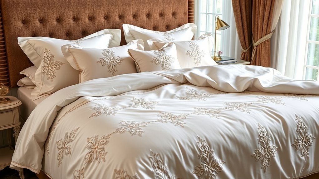 luxury bedding material quality