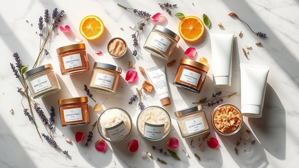 luxury body scrub sets