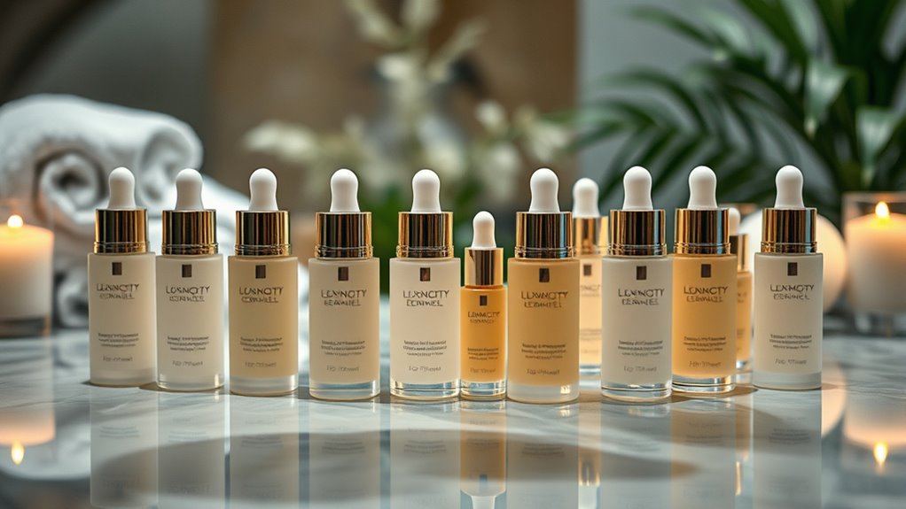 luxury face serums collection