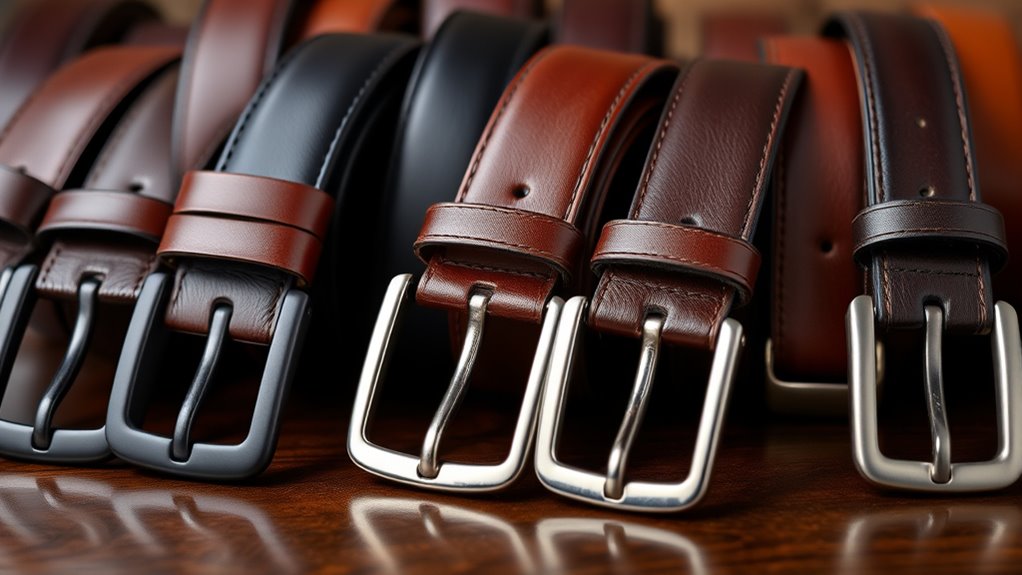 luxury men s leather belts