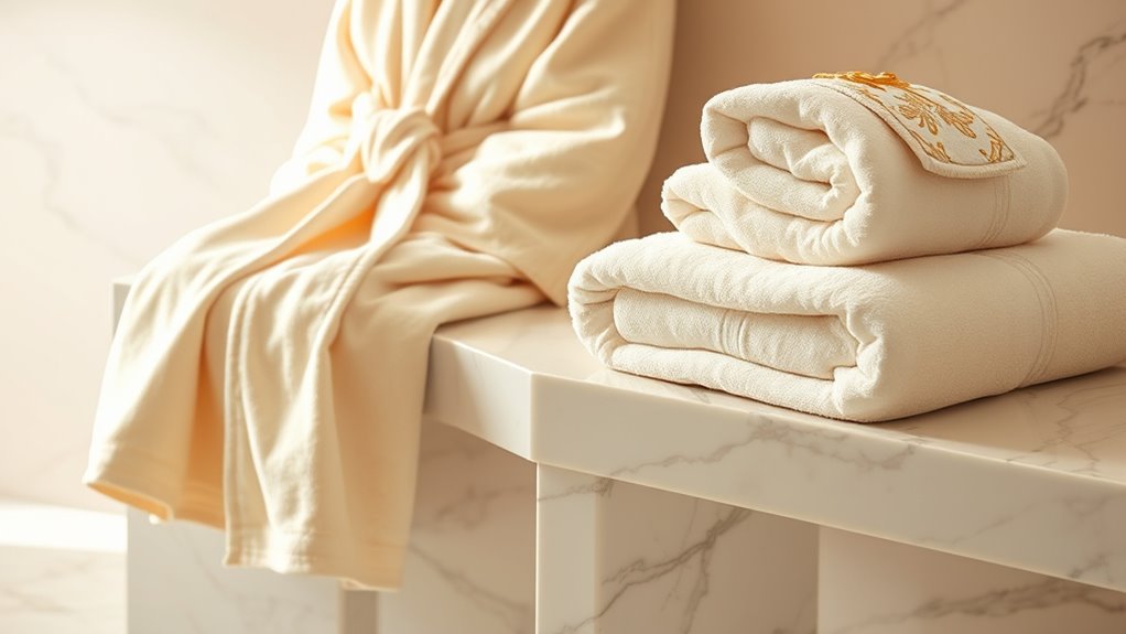 luxury spa towel sets