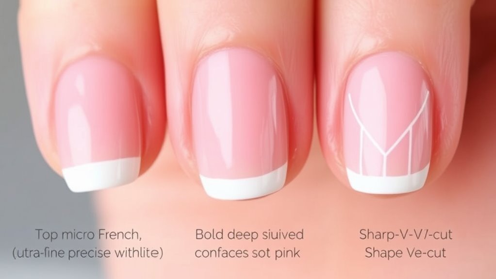 modern french manicure variations