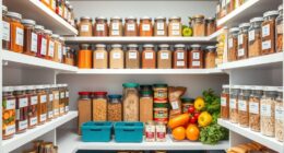 organize label rotate pantry