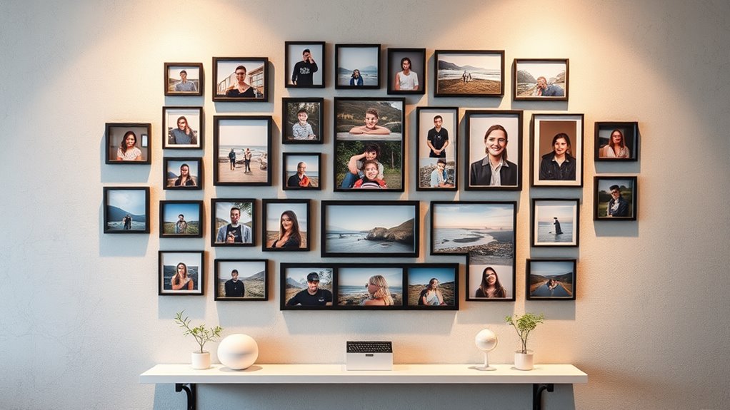personalized gallery wall arrangement