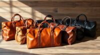 premium leather duffle bags