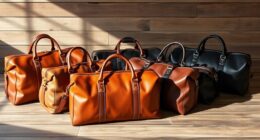 premium leather duffle bags