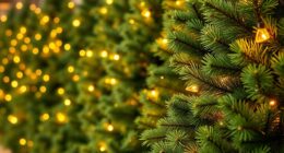 realistic pre lit christmas trees