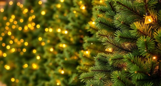 realistic pre lit christmas trees