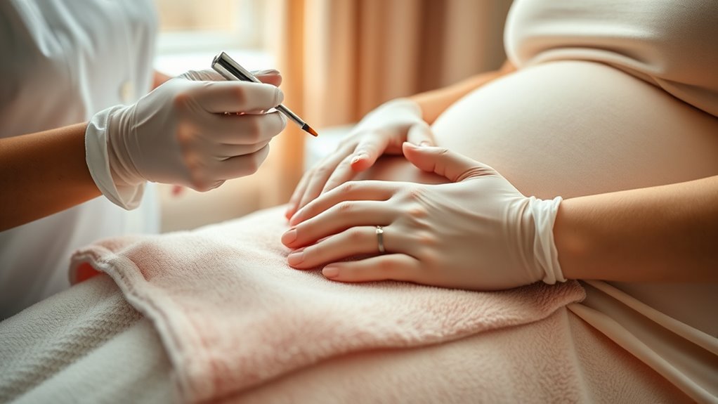 safe hygienic pregnancy manicure