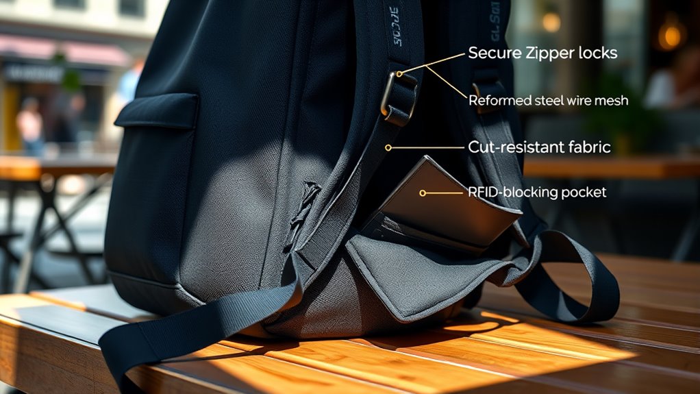 secure durable travel backpack