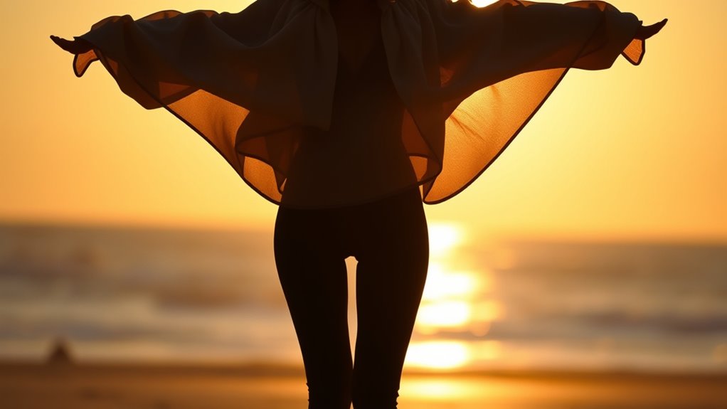 silhouette shaping with textures