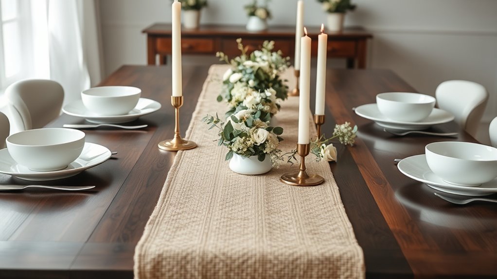 stylish coordinated table decor